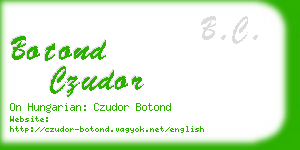 botond czudor business card